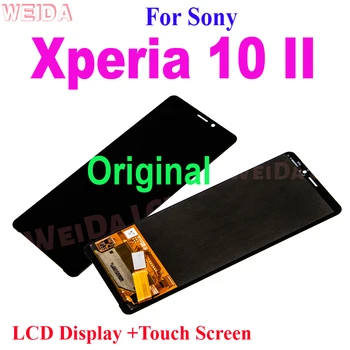 Prvotne LCD Za Sony Xperia 10 II LCD-Zaslon, Zaslon na Dotik, Računalnike Plošča Zbora Za Sony 10II LCD-Zaslon Zamenjava