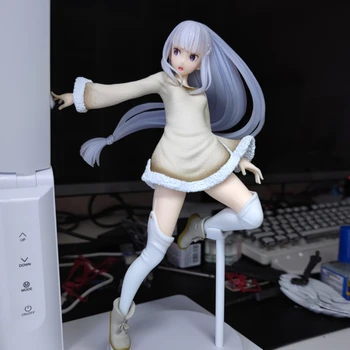 Prvotne prave Re:Nič kara Hajimeru Isekai Seikatsu Emilia 22 cm Dejanje Slika Anime Slika Model Igrače Slika Lutka Darilo