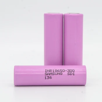 Prvotne zmogljivosti polnilna litij-ionska baterija 3.7V3000mah 18650 baterija za Samsung 30Q INR 18650 30Q 20A