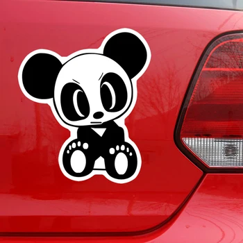 PVC-0086# Različnih Velikosti samolepilne Jezen Panda Bear Nalepke Avto Nalepke Nepremočljiva Auto Decors na Odbijač Zadaj Okno