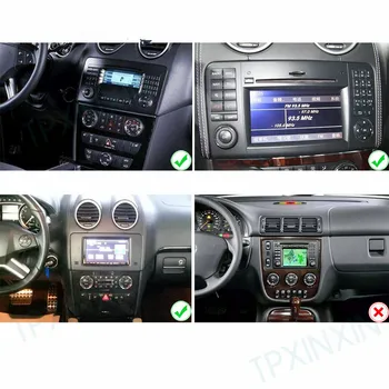 PX6 Za Mercedes Benz ML300 ML350 2005-2012 Android 10 Carplay Radio Predvajalnik Avto GPS Navigacija Vodja Enote, Avtomobilski Stereo sistem WIFI DSP BT