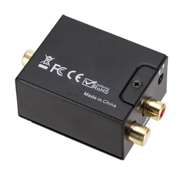 PzzPss Digitalni Vlaknin v Analogni Avdio Pretvornik z AUX 3.5 mm audio RCA L/R Izhod SPDIF Stereo DAC Digitalni Ojačevalnik Zvočna kartica