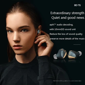 Qcc3020 APTX Slušalke Brezžične Bluetooth Glasbe Čepkov Šport Slušalke Gaming Slušalke QCC3020 Čip Touch Kontrole Z Mic