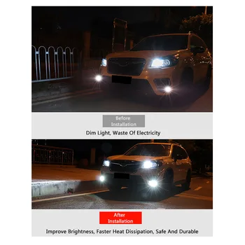 QHCP Sprednje Luči za Meglo Lučka LED Žarnice Dolgo Vrsto razsvetljave Jasno Vizijo, Visoko Svetlost 2Pcs/Set Za Subaru Gozdar 2019 2020 2021