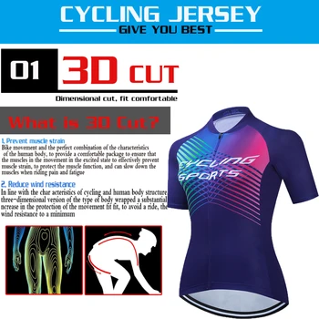 Quick-Dry gorsko kolo oblačila 2021 Ženske kolesarske jersey hlače z oprsnikom nastavite obleko Poletnih športih na prostem, kolesarska oblačila Ženske MTB obrabe
