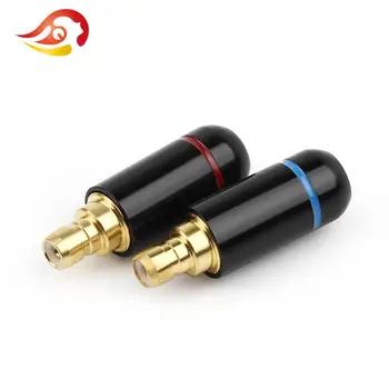QYFANG pozlačeni Slušalke Pin Aluminij Zlitine Audio Jack Adapter Za IE500 IE400pro 1690TI Slušalke Kovinski Plug Žico Priključek