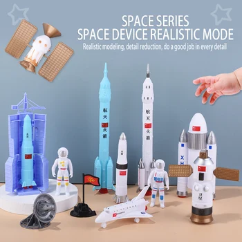 Raketni Igrače Prostor Series Naprave Izstrelitev Raketoplana Sat Astronavt Model Otroke, Izobraževalne Igrače, Darila