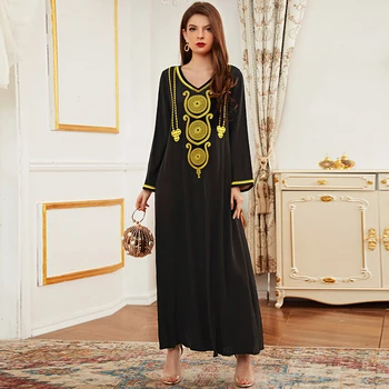 Ramadana Abaya Dubaj Zaviti Turčija Islam, Muslimanska Moda Obleko Obleke Za Ženske Vestidos Haljo Arabe Djellaba Femme Caftan Marocain