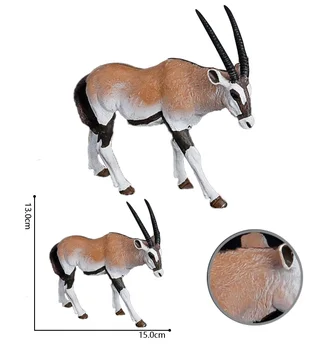 Realno Gozdu Divje Živali Številke Toy Model Markhor Oryx Figur Živalski Svet Akcijskega Slika Izobraževalne Otroci Igrače Darila