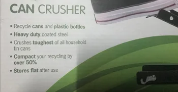 Recikliranje 16 oz Stopala Vrsta Lahko Crusher Stopala, ki Upravlja Steklenico Crusher Enostaven za Uporabo