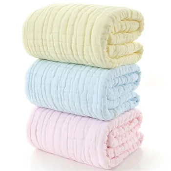 Res debel 12 plasti tkanino bombaž novorojenega otroka, ki prejema odejo belo seersucker otroci spanje dojenčka posteljnina kritje odejo