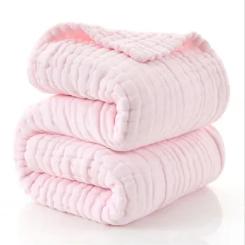 Res debel 12 plasti tkanino bombaž novorojenega otroka, ki prejema odejo belo seersucker otroci spanje dojenčka posteljnina kritje odejo