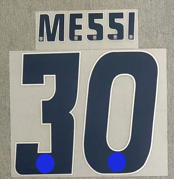 Retro 0506 Messi Nameset Prilagodite Poljubno Ime, Številko Tiskanje Nogomet Značko Obliž