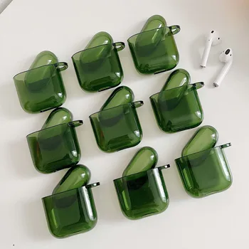 Retro Zelena Visoko kakovostne slušalke primeru Za apple airpod 1 2 3 pro primerih za airpods slušalke lupini conque 2/1 chaging polje