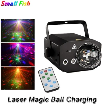 RG Laser Čarobno Žogo Polnjenje Lasersko Svetlobo 3X3W LED RGB Učinek Luči Fazi Vzorci Učinek Projektor Za DJ Disco svate