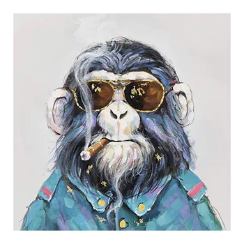 Risanka Gorilla Kajenje Opica Diamond Slikarstvo Krog Polni Sveder Nouveaute DIY Mozaik Vezenje 5D Navzkrižno Šiv Vzorec Živali