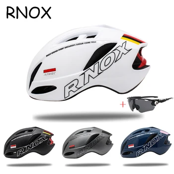 RNOX Aero Dirke Kolo Čelada Ultralahkih Specializiranih Ceste, Kolesarske Čelade Sestavni Koles Varnost Skp z Očala MTB Opremo