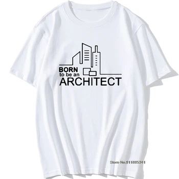 Rojeni Za Arhitekta Rojstni dan Smešno Unisex Grafika, Kul Vintage Bombaža, Kratek Rokav T Srajce O-Vratu Harajuku T-shirt
