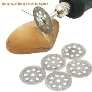Rotacijski Orodje Krožne Žage za Rezanje Plošč Diamant Za Orodje Moči Mini Vretenu Disk Vaja W4P5