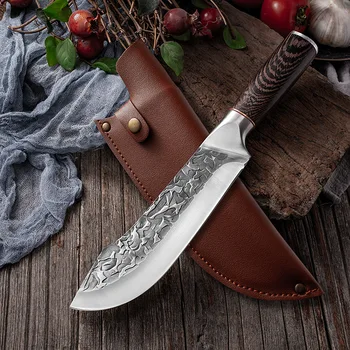 Ročno Kovanje Boning Kuhinjski Nož Mesa Rezanje Nož za Zakol Prašičev in Ovc Ribe Rezalnik Orodja