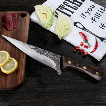 Ročno Kovanje Boning Kuhinjski Nož Mesa Rezanje Nož za Zakol Prašičev in Ovc Ribe Rezalnik Orodja