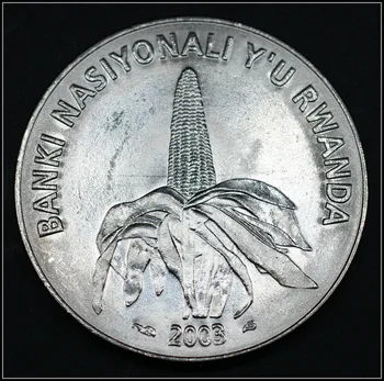 Ruanda 50 frankov 2003 izdaja Kovancev, Afrika, Nova Originalna Kovanec je Unc Zbirateljske Resnično Redkih Priložnostni