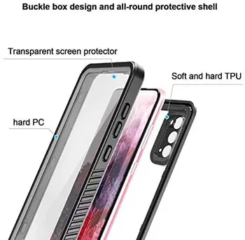 S20 FE Nepremočljiva Potapljaško Ohišje za Samsung Galaxy S20 FE, Vgrajen v Zaslon Patron Težka Varstvo Shockproof Krepak Capa