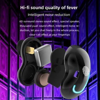 S6SE Bluetooth 5.1 TWS Brezžične Slušalke Led Zaslon Slušalke Touch Kontrole Čepkov 6D Hifi Stereo šumov slušalke