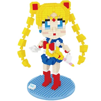 Sailor Moon Majhen Gradnik Hino Rei Minako Aino Mizuno Ami Chiba Akcijska Figura Model Izobraževalne Igrače za Otroke, Otroci