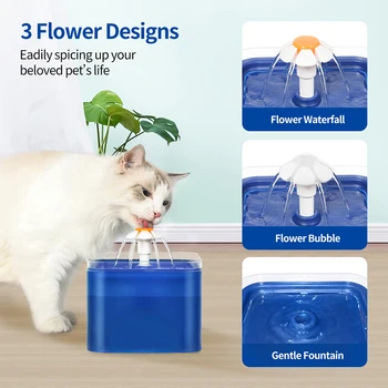 Samodejno Mačka Vodnjak Pes Razpršilnik Vode Pregleden Pijem Pet Pitne Podajalnik s Filtri Izklop LED Črpalke