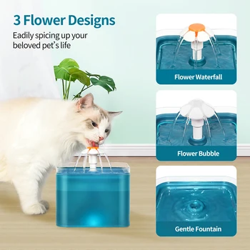 Samodejno Mačka Vodnjak Pes Razpršilnik Vode Pregleden Pijem Pet Pitne Podajalnik s Filtri Izklop LED Črpalke