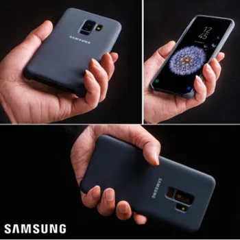 Samsung S9 Plus Original Tekoče Silikona Primeru Hrbtni Pokrovček Uradni Silikonski Mehko Pokrovček Za Galaxy S9 S9 Plus Primeru Zaščito