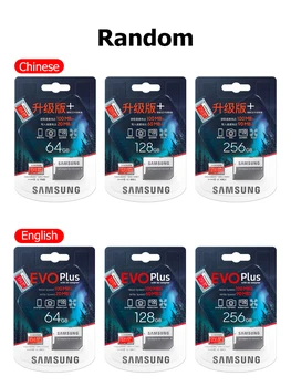 Samsung za Pomnilniške Kartice 64GB 128GB 256GB Micro SD 100MB/S EVO+ Plus Class10 TF/SD Micro Kartico UHS-1 U3 cartao de memoria s Adapter