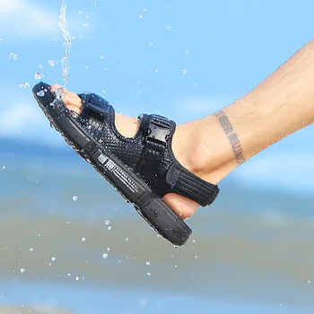 Sandali Moški čevlji 2020 Nova Moda Poletni Plaži Gladiator Modni Sandali Moški Zunanja uporaba Sandali Moški Flip Flops copate Čevlji