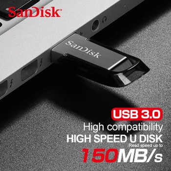 SanDisk CZ73 USB Flash Disk 128GB 256GB 64GB 32GB Kovinsko Pero Disk 16GB Memory Stick Naprave za Shranjevanje, U Disk Prvotne