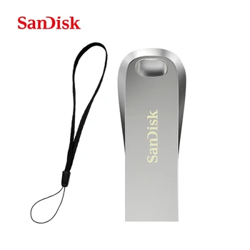 SanDisk USB 3.1 Bliskovni Pogon Kovinski Pen Drive Original Pendrive Max 150MB/s CZ74 64GB 128GB 16GB 32GB Drobne Napravo za Shranjevanje