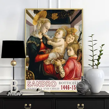 Sandro Botticelli Muzeju Razstava Plakat, Rojstvo Venere, Madonna Od Magnificat Platno, Slikarsko, Letnik Umetnosti Doma Dekor