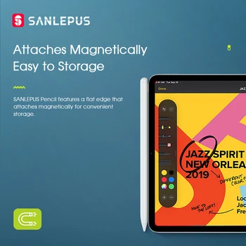 SANLEPUS Pisalo Za Apple Svinčnik 2 iPad Pro 11 za 12,9 2018 2019 2021 6. 7. mini 5 Zraka 3 Risanje Dotik Pero, S Palm Zavrnitev