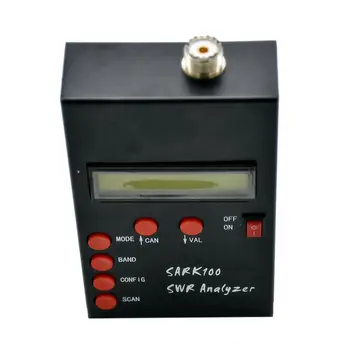 SARK100 1-60MHz HF/ANT/SWR Antene Analyzer Val Tester Merjenje Kapacitivnosti