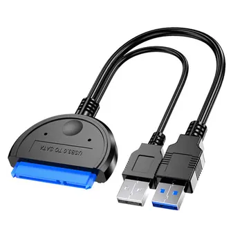 SATA 3 Kabel Sata na USB 3.0 2.5 Inch Adapter za Hitrejši Prenos Podporo za 2.5 Inch Zunanji SSD HDD Trdi Disk Kabel Pretvornik