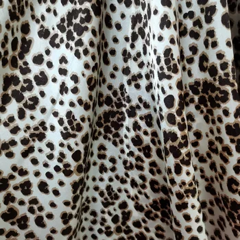 Saten Tkanine Leopard Oblog Šivanje Obrti Materiala Svilnato Mehko Tkanino Obrti Krpo Materiala