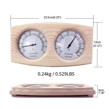 Savna Termometer Večnamensko Savna Dobave Induktivna Kazalec Doma Izbiranje Vlažnost Meter Higrometer za Zunanja Notranja