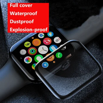 Screen Protector Za Apple Watch 6 5 iWatch Primeru 44 mm 40 mm 42mm 38 mm 3D Kompozitnega Materiala Polno Kritje Mehko Film