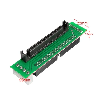 SCSI ZSA 80 PIN za 50 PIN Pretvornik Kartico, Računalnik Trdi Disk Adapter za Vse U320/U160/LVD/SE