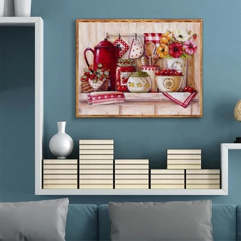 SenyuArt Navzkrižno Stitch Kompleti Okrasnih 3d Diamont Slike Vezenje Mozaik Barve Z Številkami Pribor Polni Sveder Dekoracijo