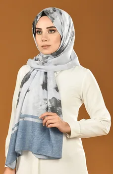 Sezonsko Potiskane Bombažne Šal Muslimanska Oblačila Hidžab WomenElegant Dame, Dekleta, Udobno, Elegantno Moderno Priložnostne Poslovnih Poročno Potovanje