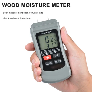 SFJ-001 Prenosni Detektor Les Vlago Meter Dve Zatiči Steno Higrometer Lesa Vlažno Vlage Meter Lesa Vlažnost Tester