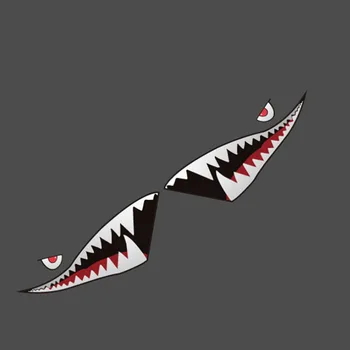 Shark usta nalepke avto osebnost nalepke povlecite beli morski pes telo barvo nalepke vrata stranska vrata nalepka