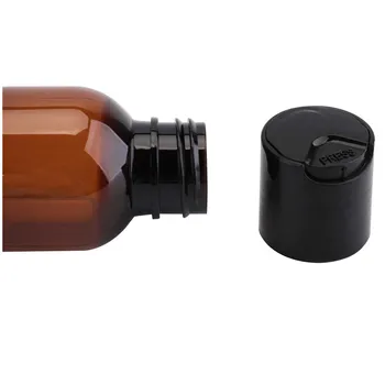 SHITOUYAO 20 Pack 8 unčo Amber Prazne Plastenke z Disk Top Flip Skp; BPA-Free Posodah Za Šampon, Losjon