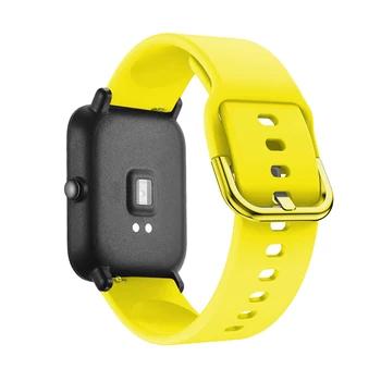 Silikonski 20 mm Za MiBro Barve WatchBand Trak Za Xiaomi Mibro Zraka Smartwatch Zapestnica Zapestje Za Amazfit GTS 2 / GTR 42mm Correa